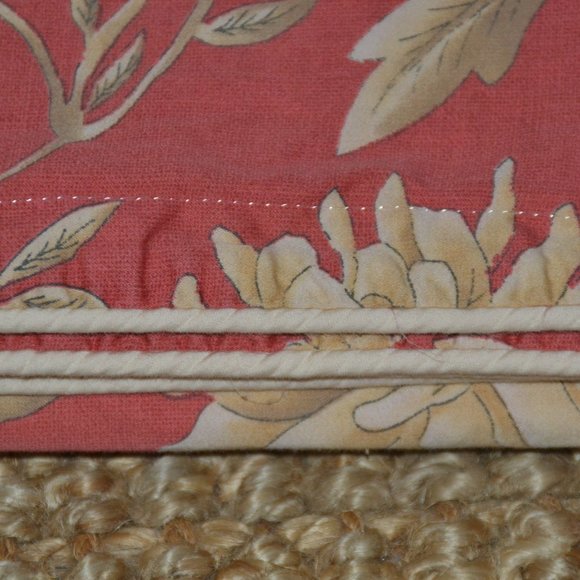 Ralph Lauren Bedding Ralph Lauren Villa Camelia Salmonredtan Queen Duvet Cover 0 Cotton